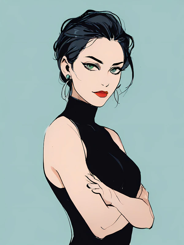Stylized Woman Illustration