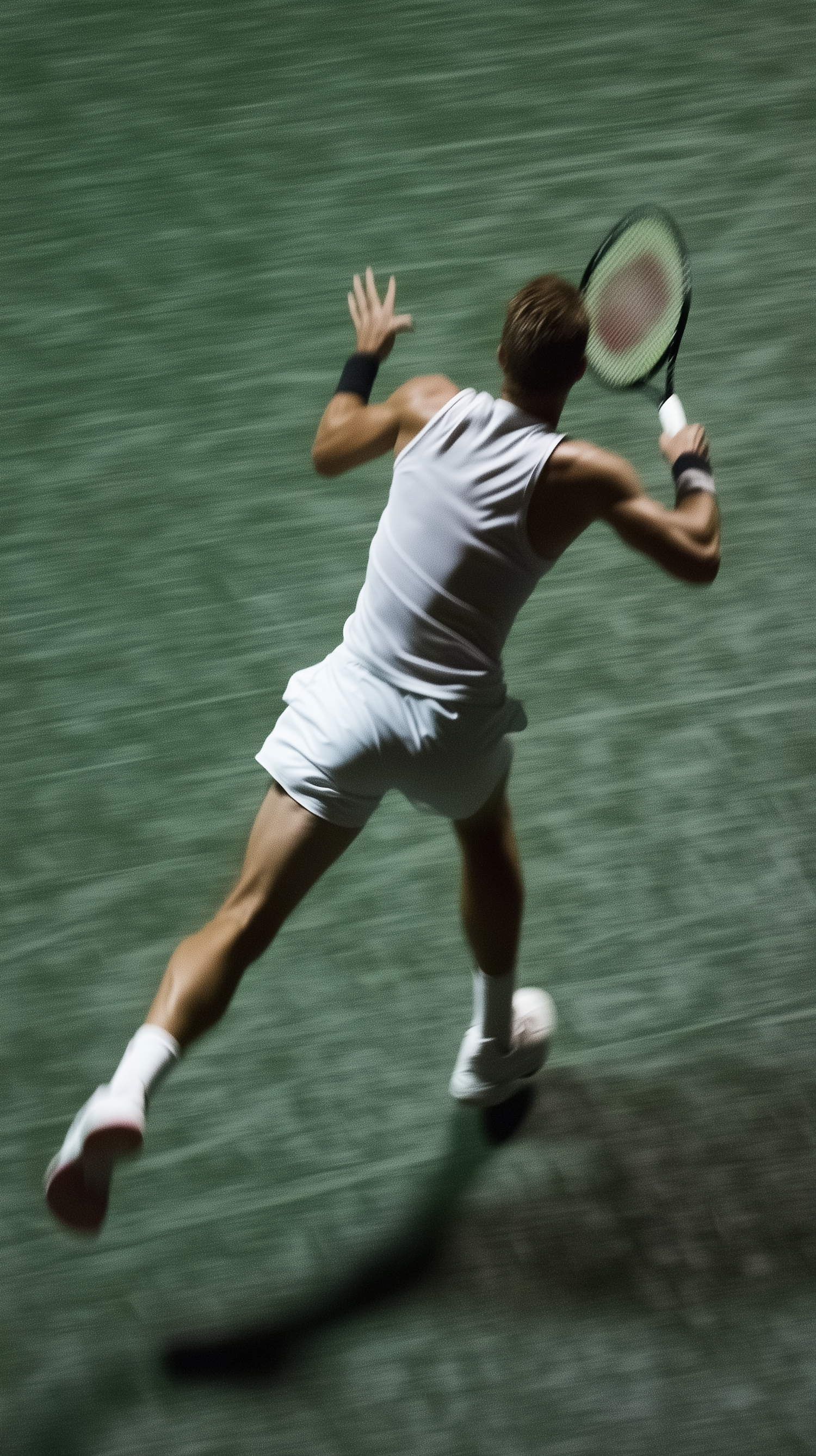 Tennis Player in Action