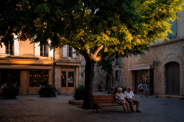 Serene Town Square