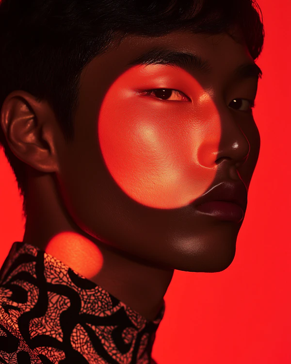 Dramatic Red Portrait