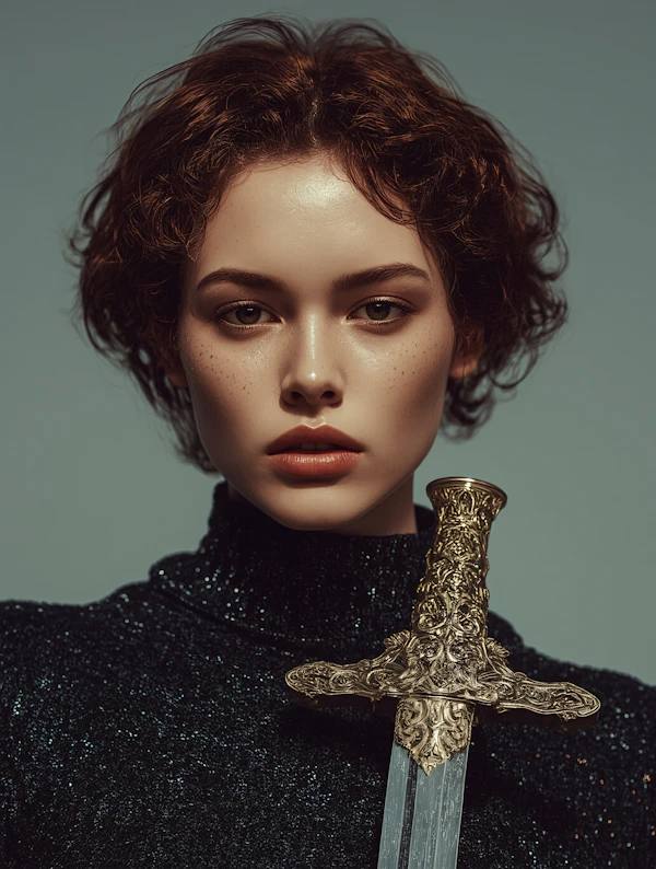 Woman with Ornate Sword