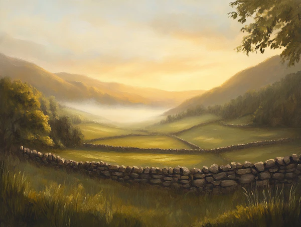 Golden Sunrise Landscape