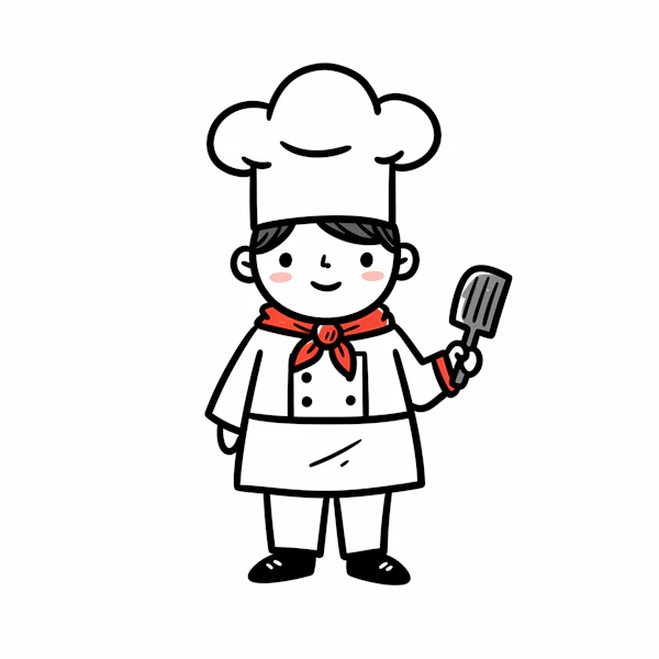 Cartoon Chef Illustration