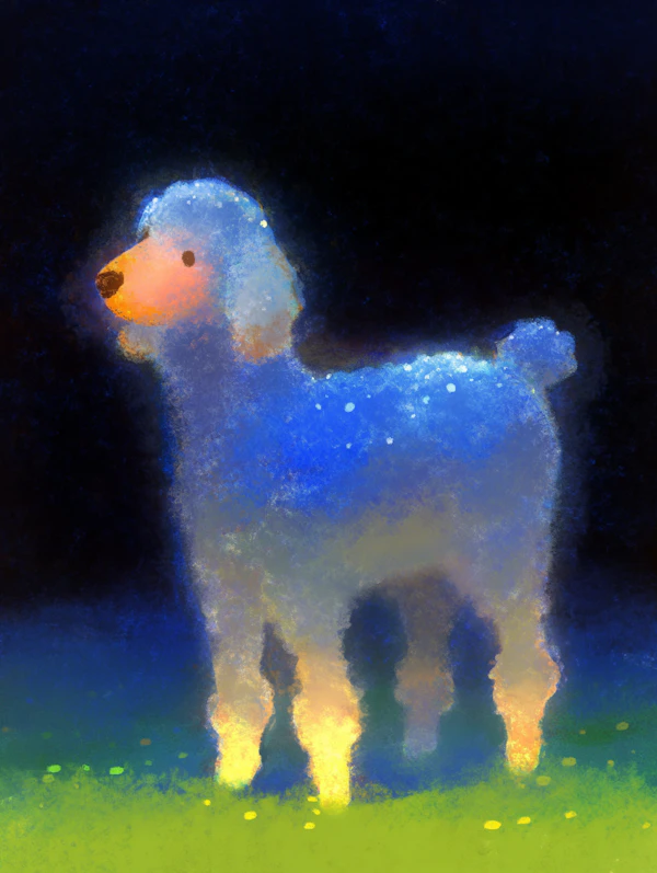 Ethereal Glowing Dog