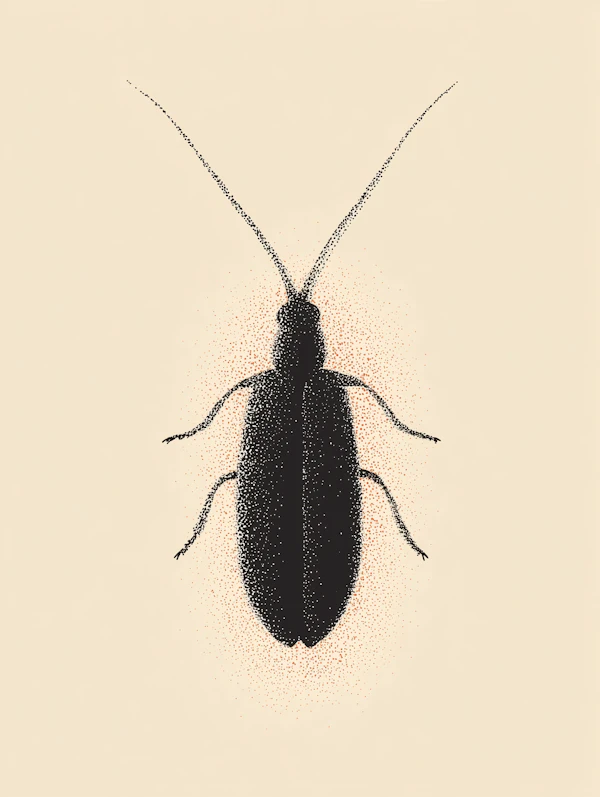 Stippling Cockroach Art