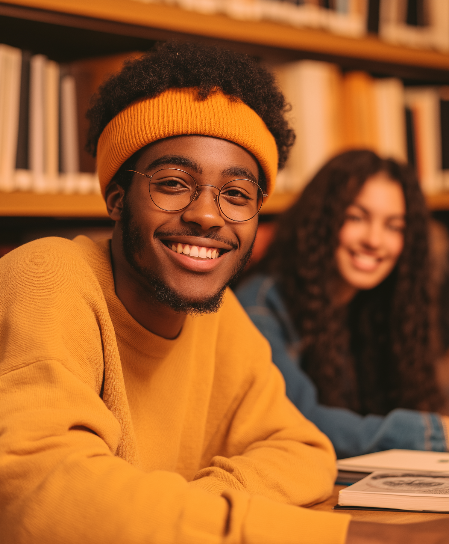 Friendly Library Encounter