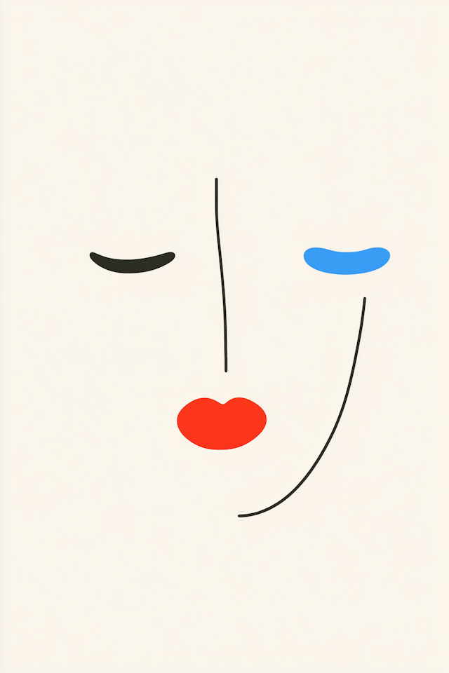 Minimalist Face Illustration