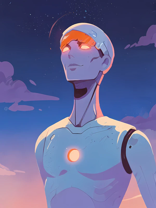 Futuristic Humanoid Robot