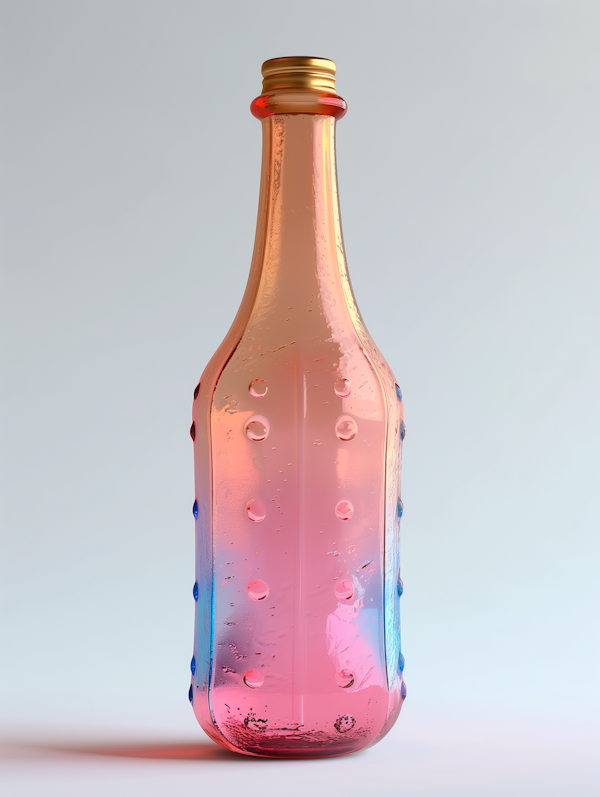 Colorful Gradient Glass Bottle