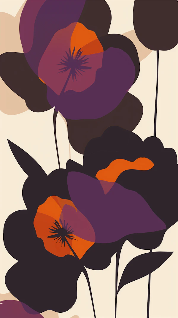 Abstract Flower Art