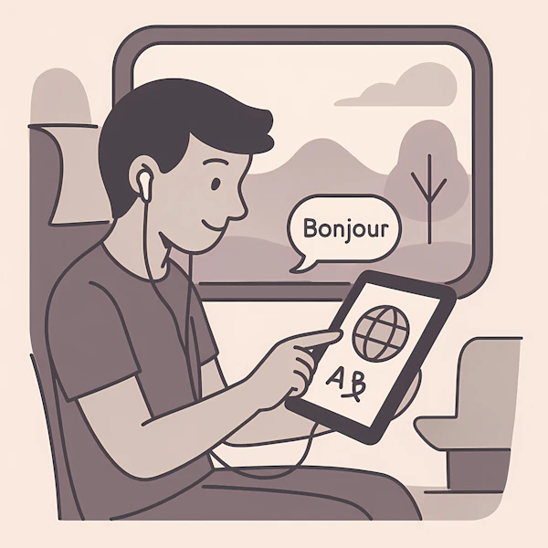 Language Learning on Train