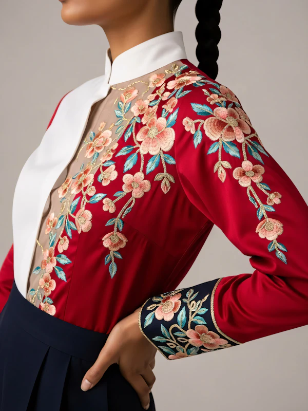 Elegant Embroidered Attire