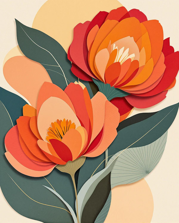 Artistic Floral Illustration