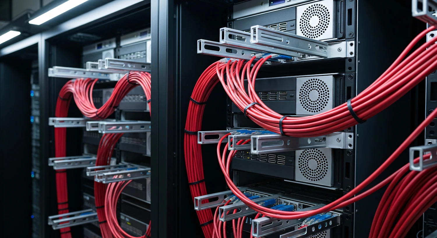 Server Rack Close-Up