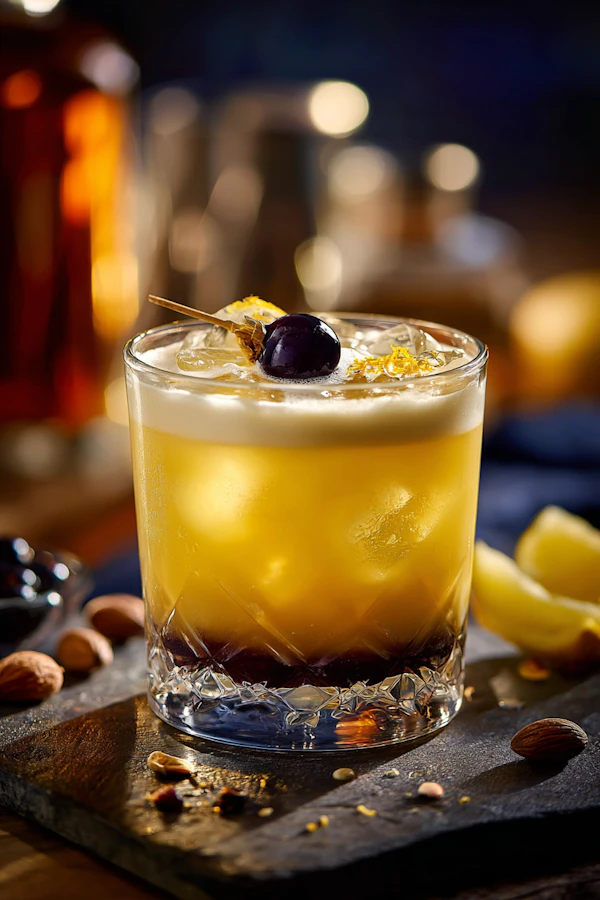 Layered Cocktail Close-Up