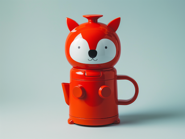 Anthropomorphic Fox Beverage Container