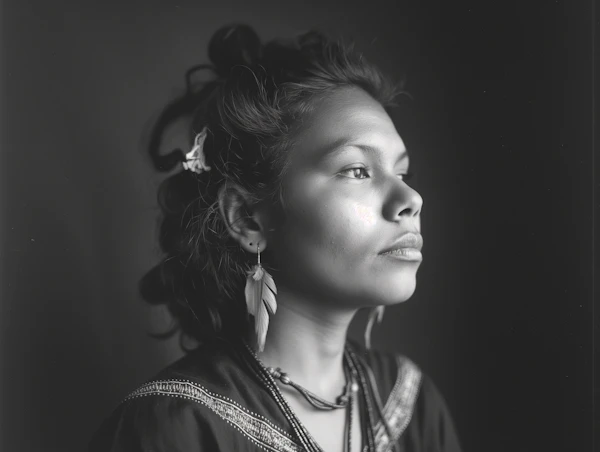 Serene Profile Portrait
