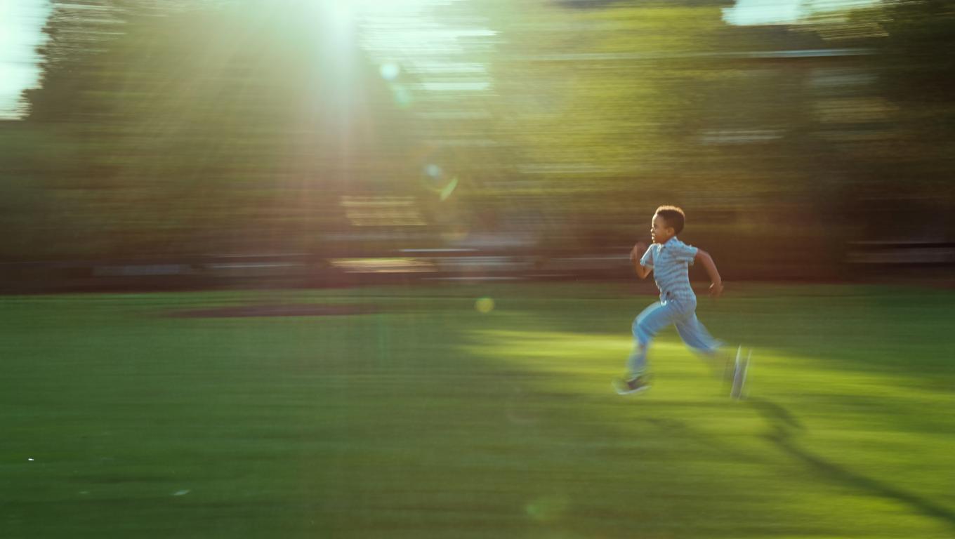 Boy Running in Park Photo on Lummi