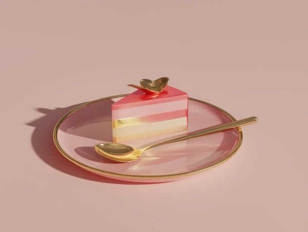 Elegant Plated Cake