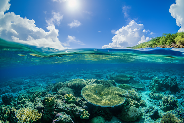 Underwater Paradise and Sky