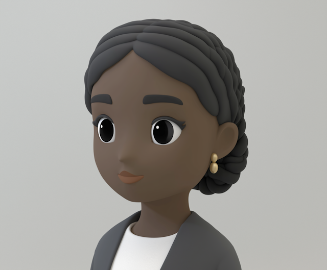 3D Model of Professional Young Woman