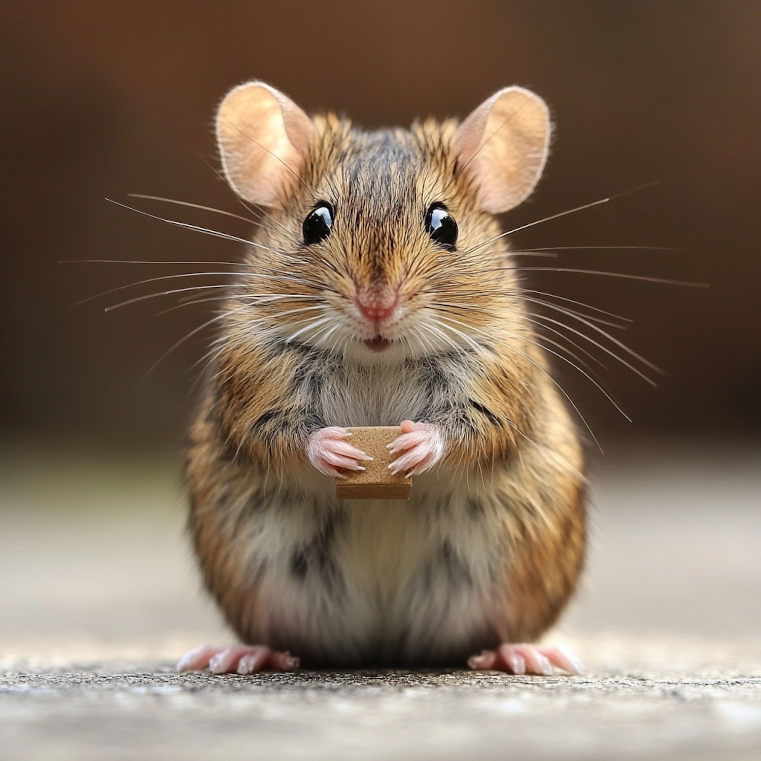 Adorable Mouse with Food