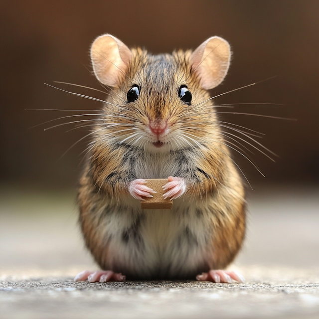 Adorable Mouse with Food