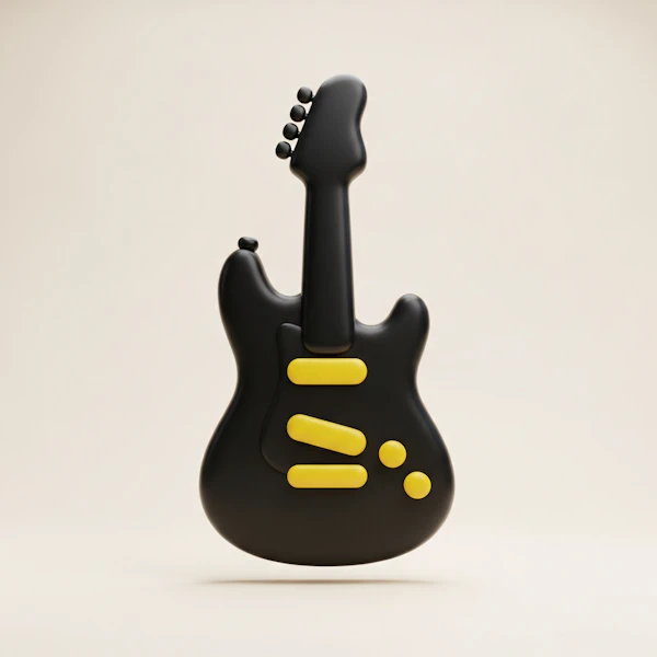 Stylized Electric Guitar