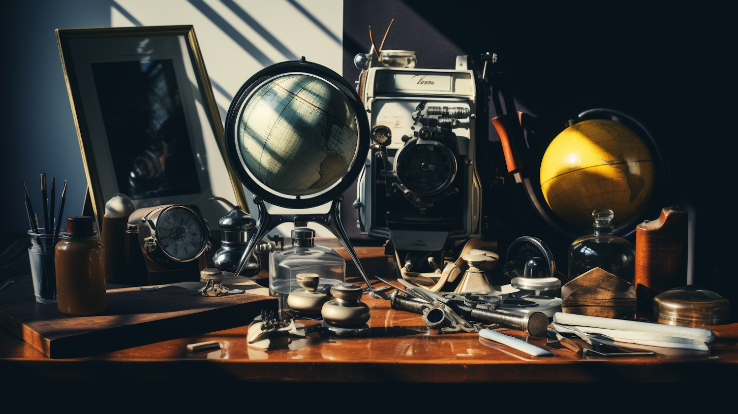 Vintage Scholar's Desk