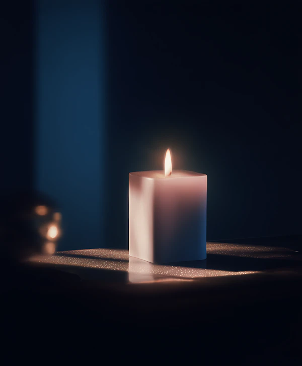 Serene Candle Glow