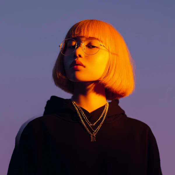 Vibrant Orange Bob
