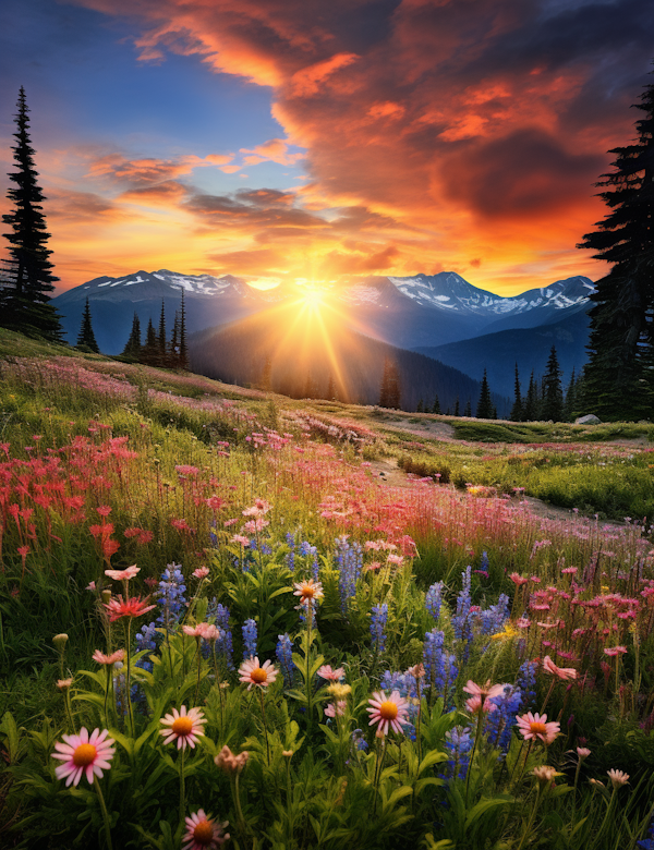 Alpine Sunset Serenity