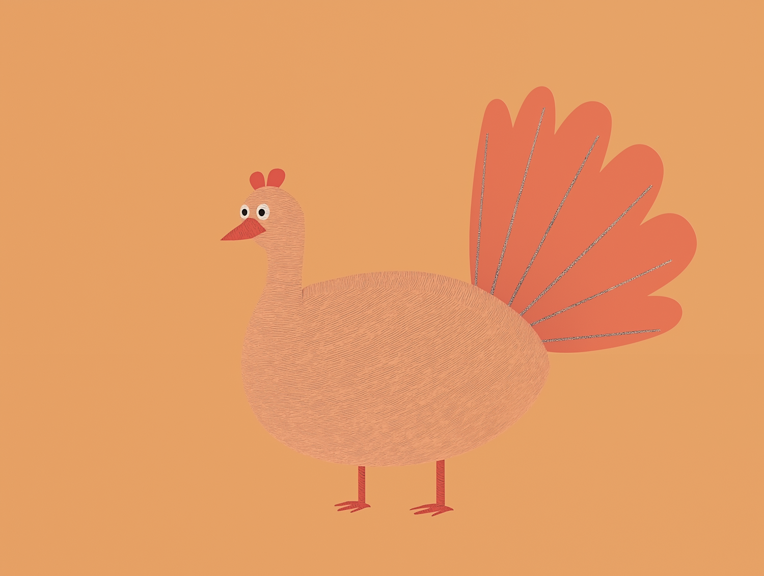 Stylized Turkey Illustration