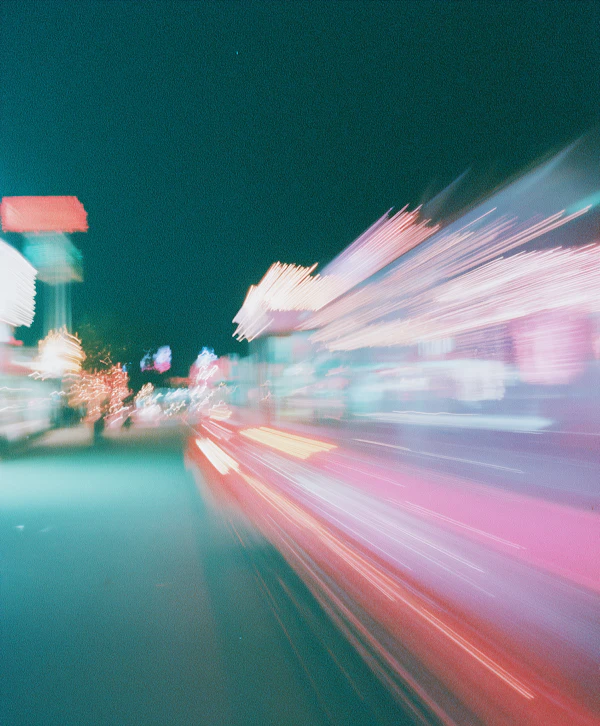 Urban Night Light Trails