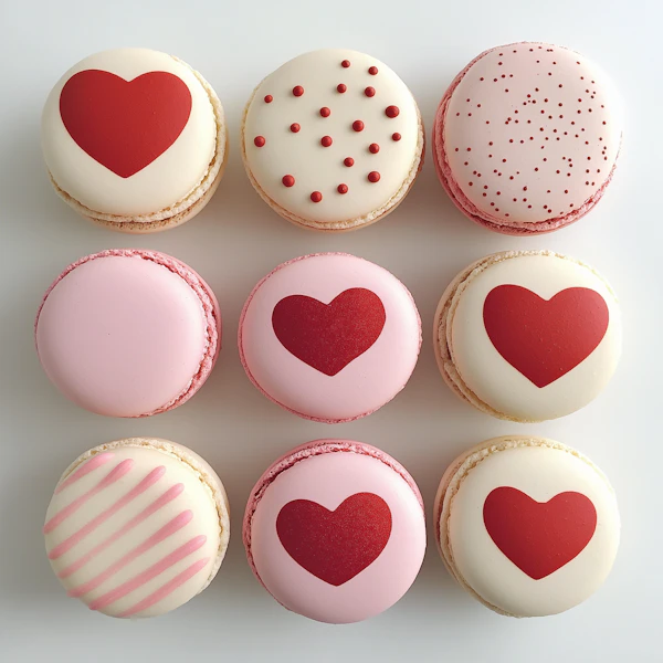 Romantic Macaron Grid