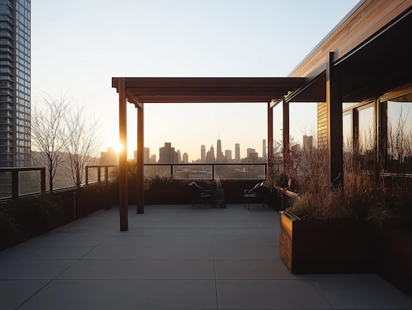 Modern Rooftop Terrace