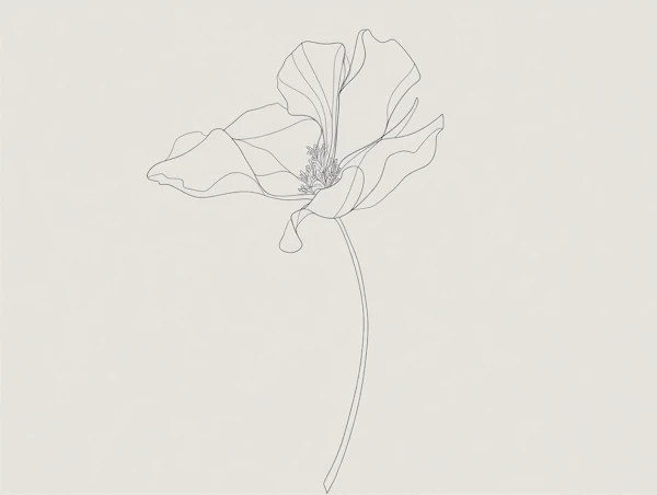 Minimalist Flower Art