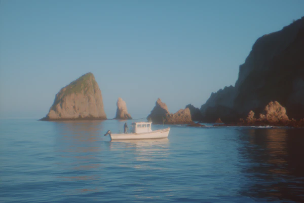 Serene Coastal Scene