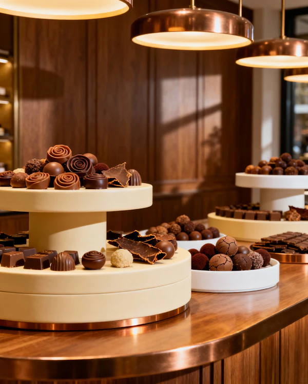 Elegant Chocolate Display