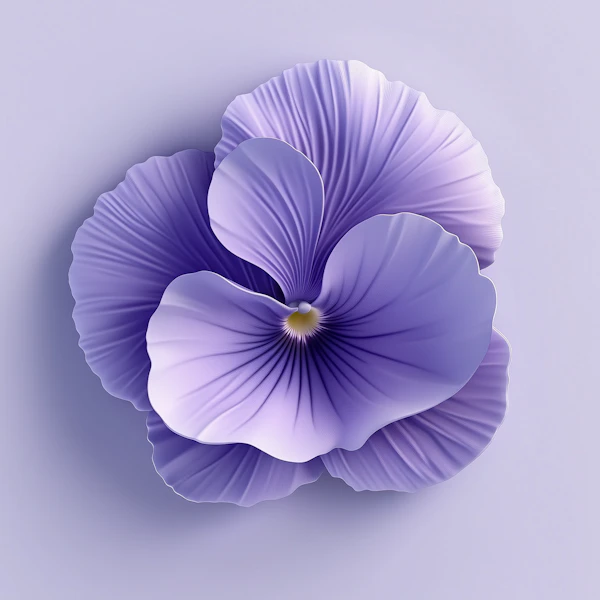 Purple Pansy Close-Up