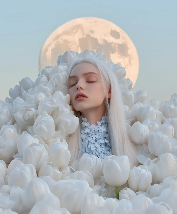 Ethereal Moonlit Scene