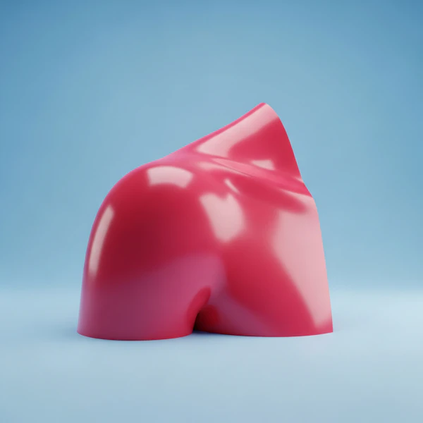Glossy Red Abstract