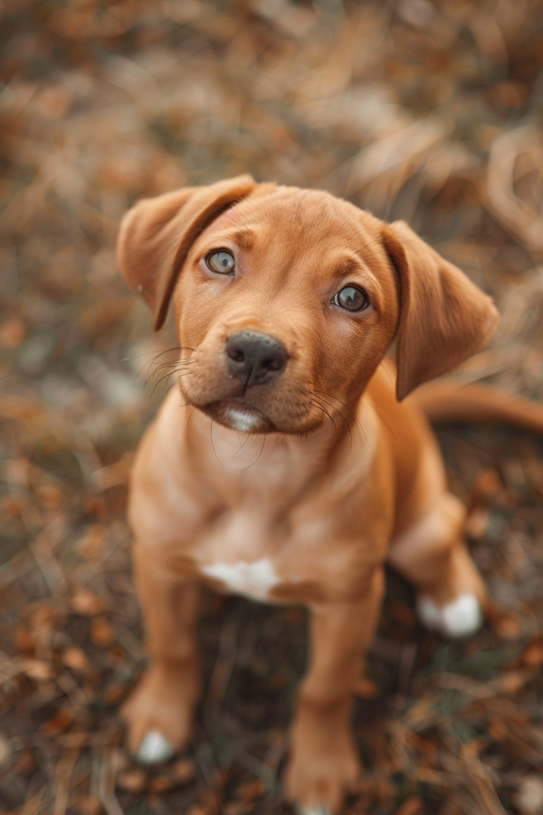 Adorable Puppy with Blue Eyes