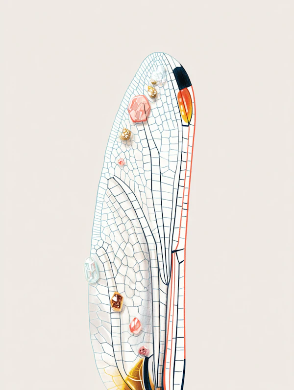 Jewel-Embellished Wing