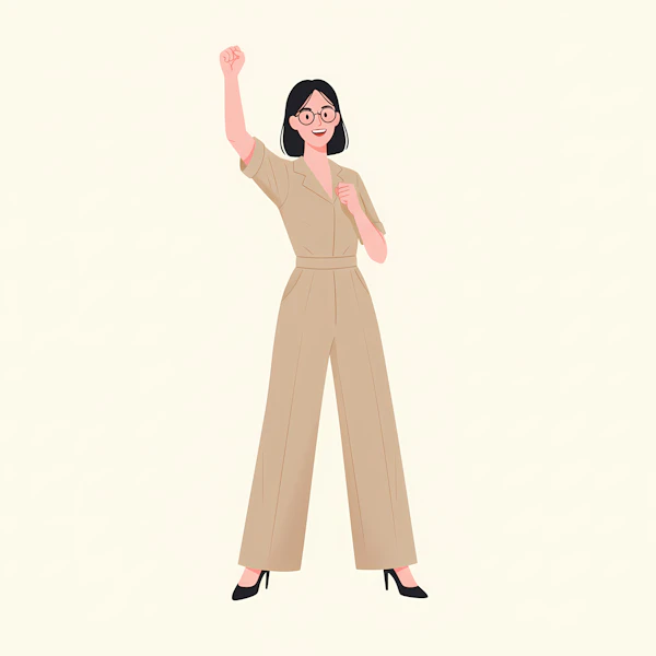 Empowered Woman Illustration