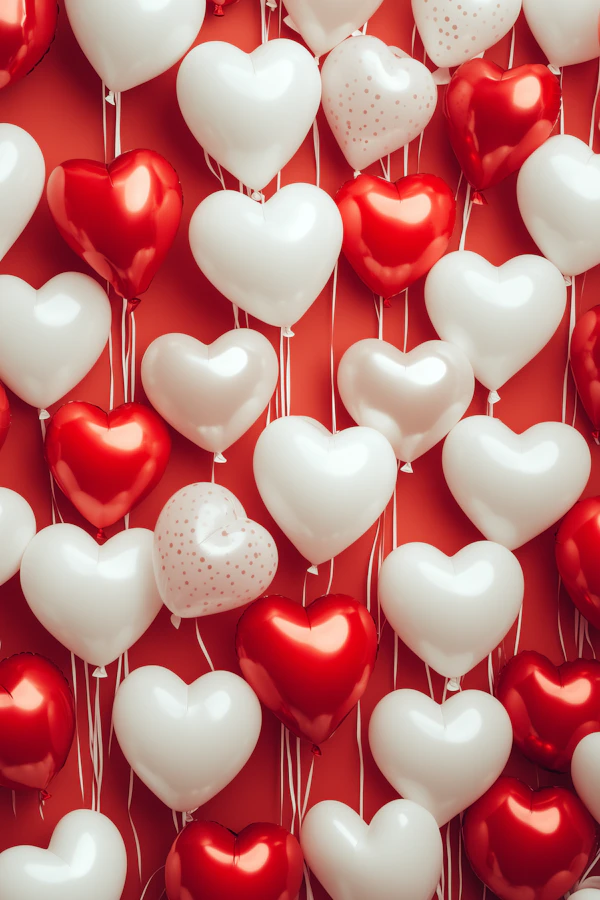 Heart Balloons Display