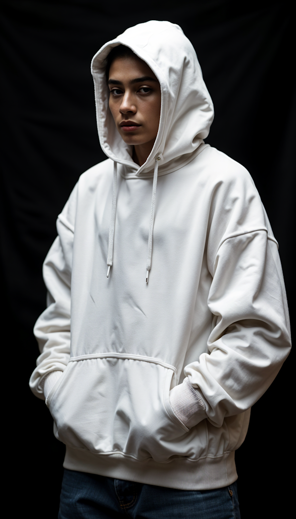 Person in White Hoodie