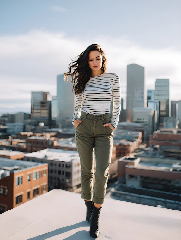 Urban Rooftop Portrait