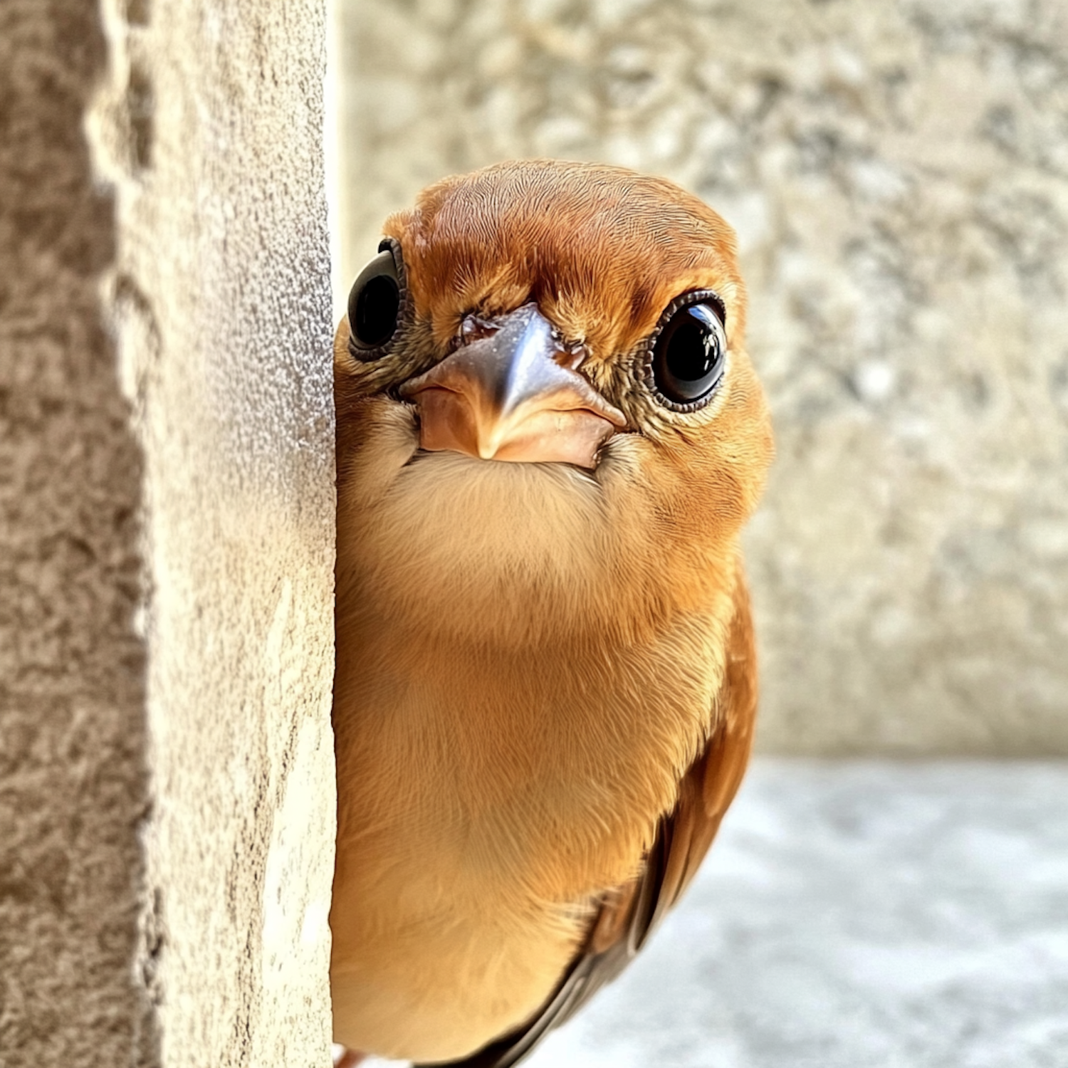 Curious Bird Close-Up