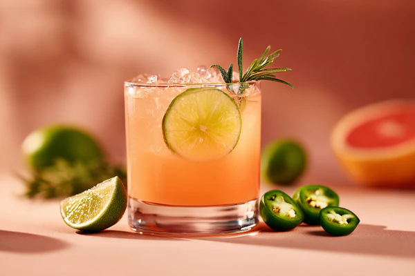 Vibrant Cocktail Display